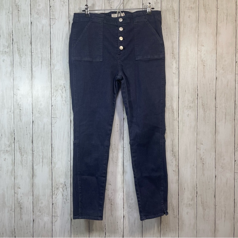 Tgla Button Fly Skinny Ankle Jeans 33